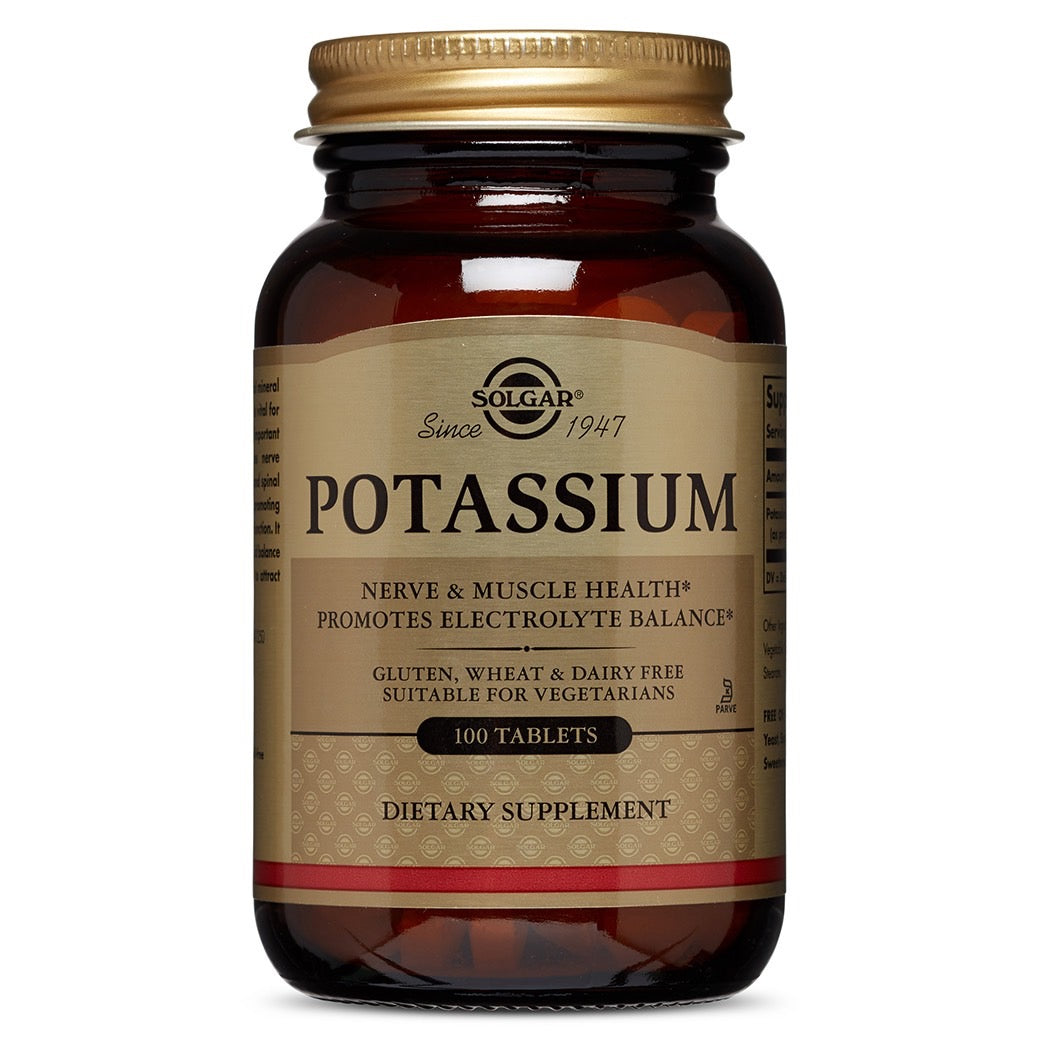 Solgar Potassium Tablets 100 Tabs